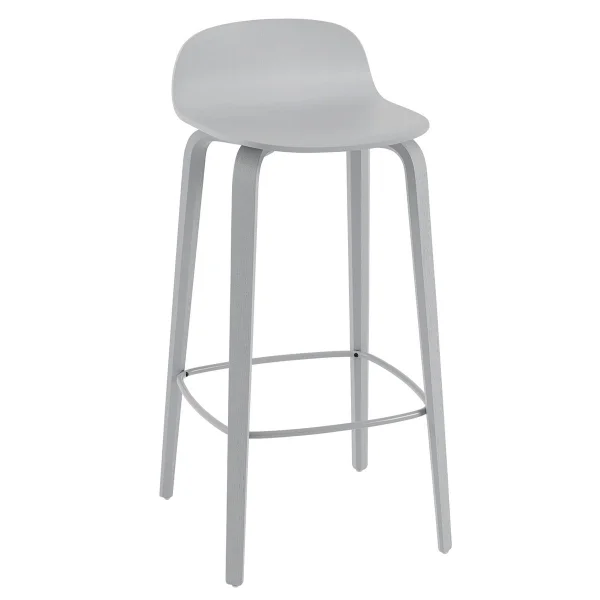 Muuto Visu barstool 75 cm Grey-grey