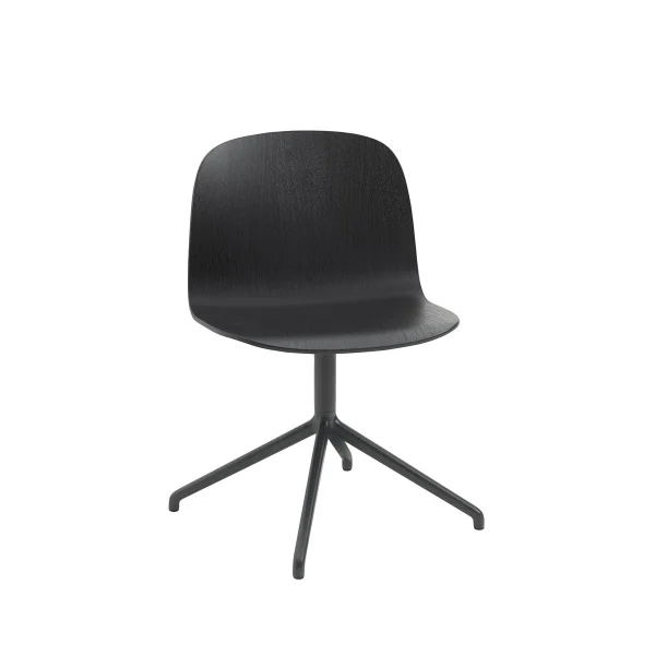 Muuto Visu Wide chair Black-swivel base