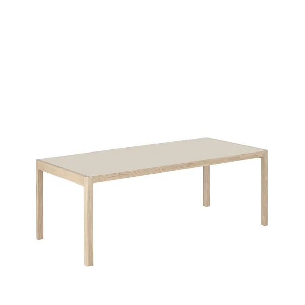 Muuto Workshop dining table Grey linoleum-Oak 200x92 cm