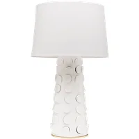 Naomi Table Lamp, Light, White - Andrew Martin