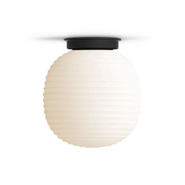 New Works Lantern ceiling lamp small Frosted white opal glass