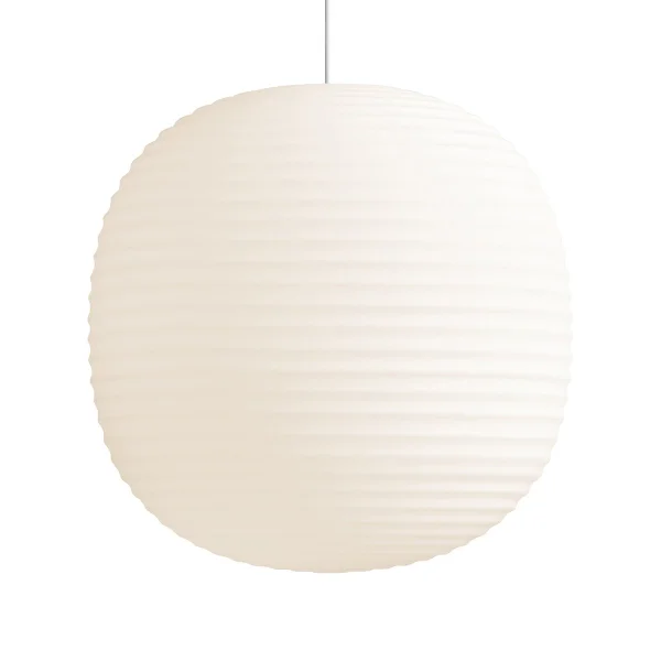 New Works Lantern pendant lamp large Frosted white opal glass