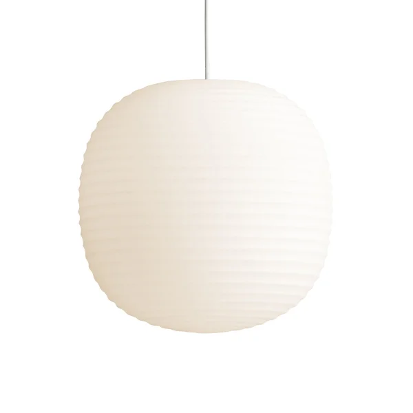 New Works Lantern pendant lamp medium Frosted white opal glass