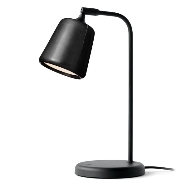 New Works Material table lamp Black marble