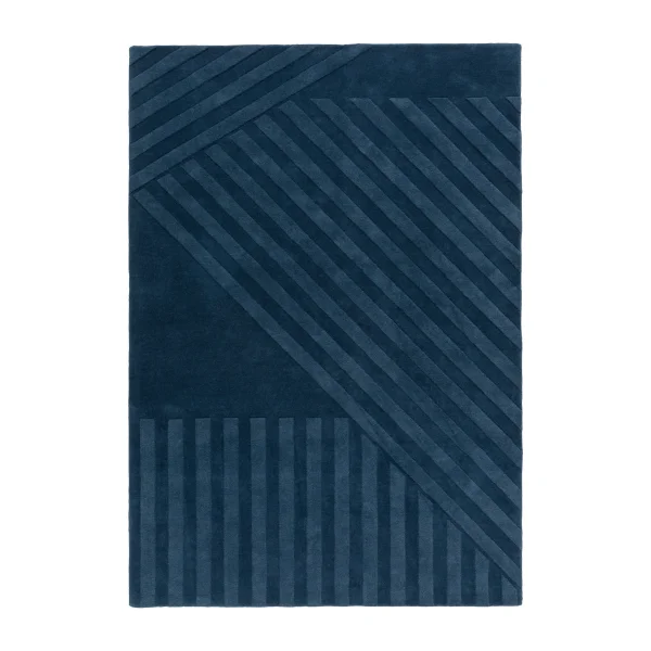 NJRD Levels Stripes wool rug Blue, 170x240 cm