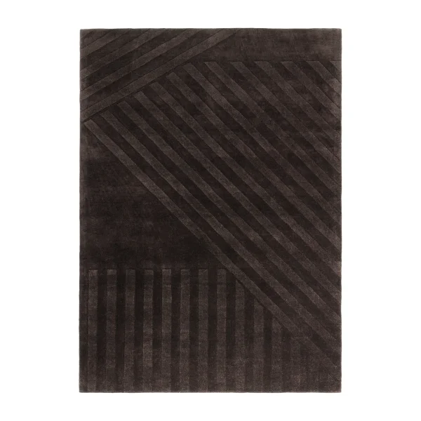 NJRD Levels Stripes wool rug Brown, 200x300 cm