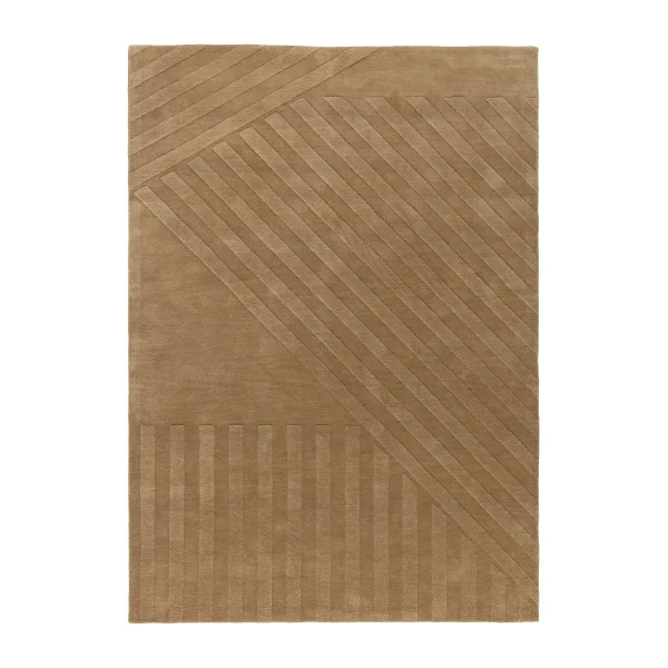 NJRD Levels wool rug stripes beige 200x300 cm