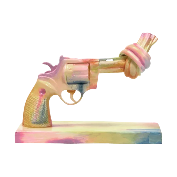 Non Violence Acne for Peace sculpture 40 cm Multi