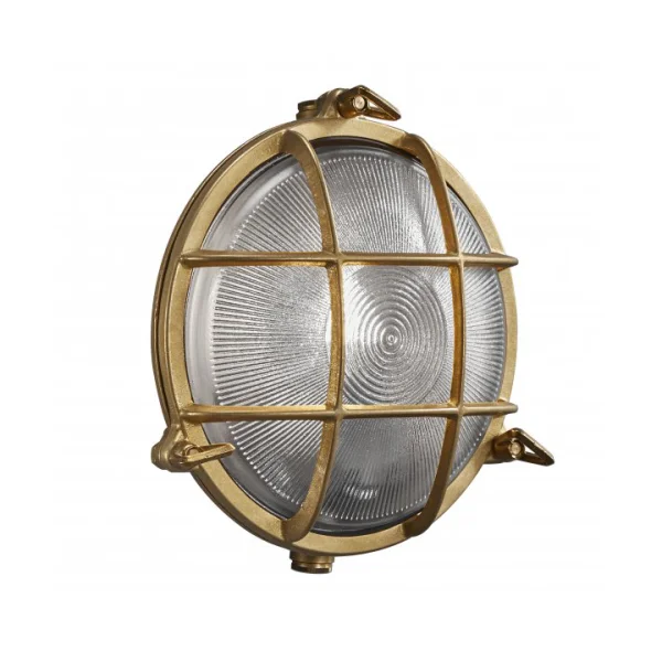 Nordlux Polperro wall lamp Ø19.5 cm Brass