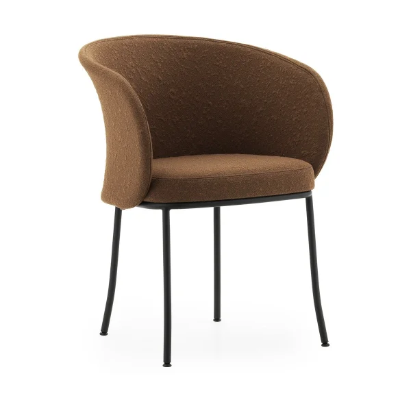 Normann Copenhagen Knit armchair Brandy-black steel