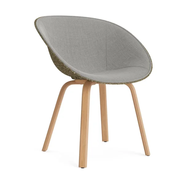 Normann Copenhagen Mat Armchair armchair front upholstered Remix 133-seaweed-beech