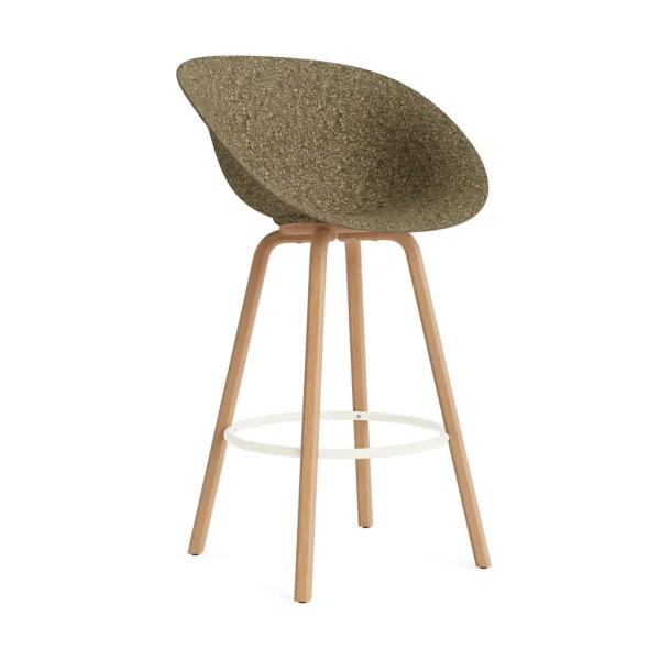 Normann Copenhagen Mat Bar Armchair armchair 75 cm Seaweed-beech-cream steel