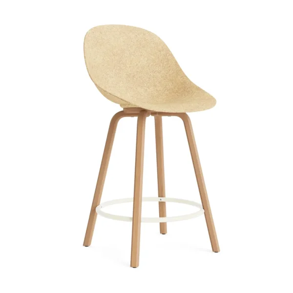 Normann Copenhagen Mat Bar Chair bar stool 65 cm Hemp-beech-cream steel