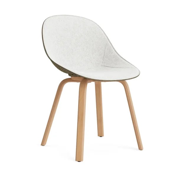 Normann Copenhagen Mat Chair chair front upholstered Hallingdal 110-seaweed-beech