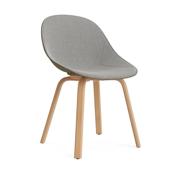 Normann Copenhagen Mat Chair chair front upholstered Remix 133-seaweed-beech
