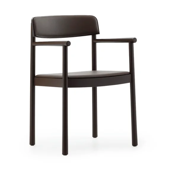 Normann Copenhagen Timb armchair Brown ash-Ultra Leather Chocolate