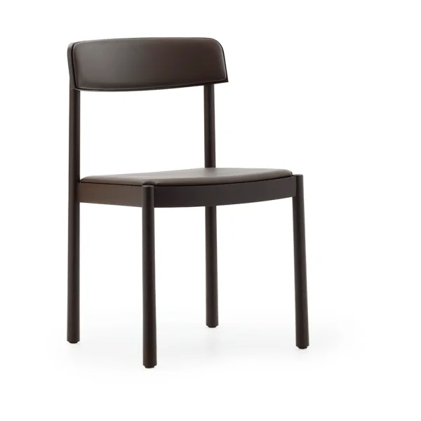 Normann Copenhagen Timb chair Brown ash-ultra leather chocolate