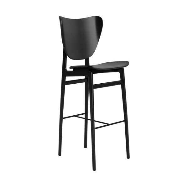 NORR11 Elephant bar stool Black, 75 cm