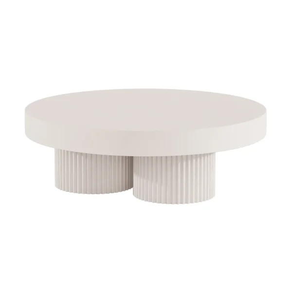 NORR11 Gear coffee table Chalk, Ø120 cm