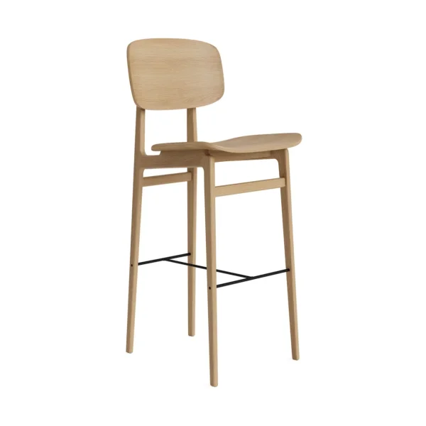 NORR11 NY11 bar stool Natural oak, 75 cm