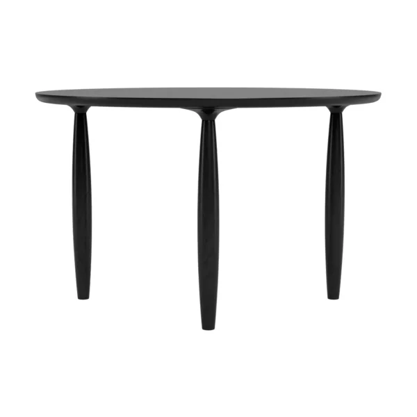 NORR11 Oku dining table Black oak, Ø120 cm