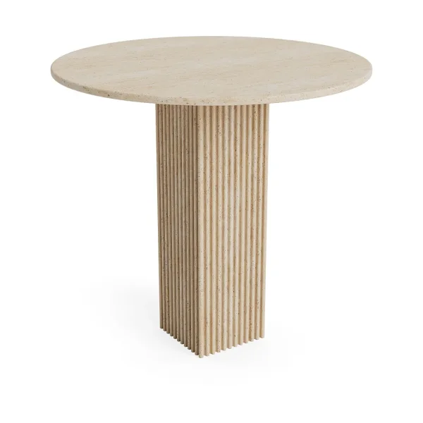 NORR11 Soho dining table Beige, Ø80 cm