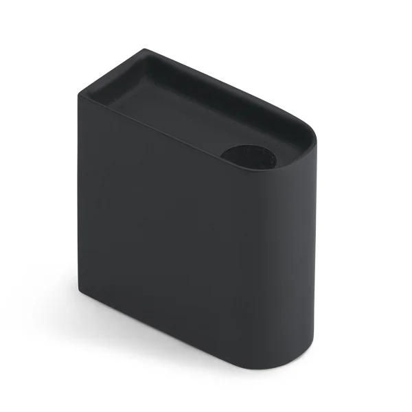 Northern Monolith candle holder low Black