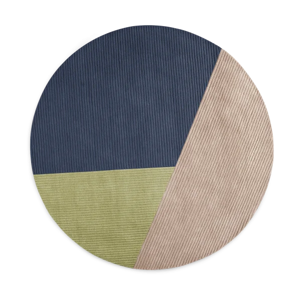 Northern Row rug round Ø200 cm Trio