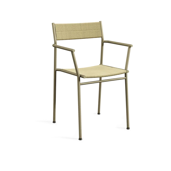 Northern Vev armchair Grey beige-natural rope