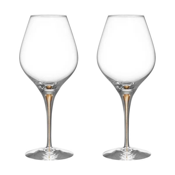 Orrefors Intermezzo Aroma wine glass 62 cl 2-pack Gold