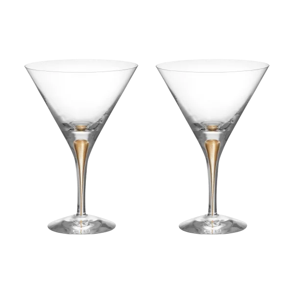 Orrefors Intermezzo martini glass 25 cl 2-pack Gold