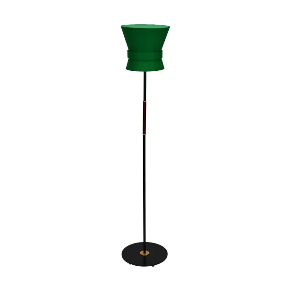 Örsjö Belysning Bow floor lamp Black-emerald green, small 147 cm