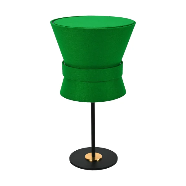 Örsjö Belysning Bow table lamp Black-emerald green, small 50 cm
