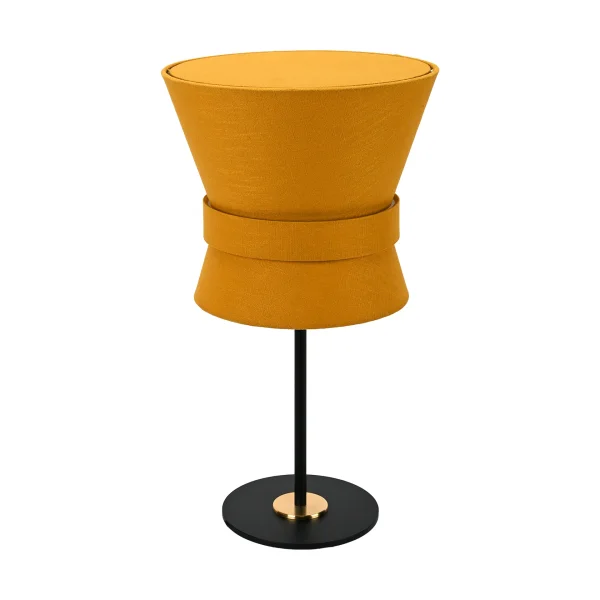 Örsjö Belysning Bow table lamp Black-yellow ochre, small 50 cm