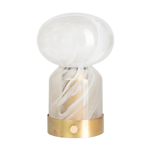 Örsjö Belysning Essence Cloudy portable table lamp Brass-glass