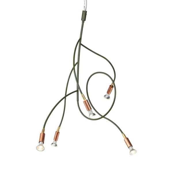 Örsjö Belysning Ranka 5 ceiling lamp Olive green