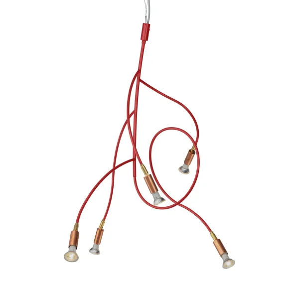 Örsjö Belysning Ranka 5 ceiling lamp Red