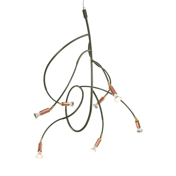 Örsjö Belysning Ranka 7 ceiling lamp Olive green