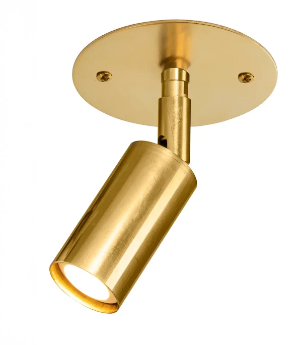 Örsjö Belysning Starlight 1 ceiling/wall lamp plate fixed installation Raw brass