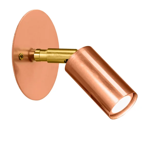 Örsjö Belysning Starlight 1 ceiling/wall lamp plate fixed installation Raw copper