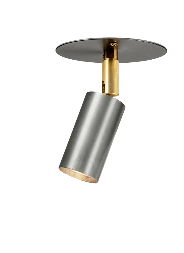 Örsjö Belysning Starlight 1 ceiling/wall lamp plate fixed installation Raw steel