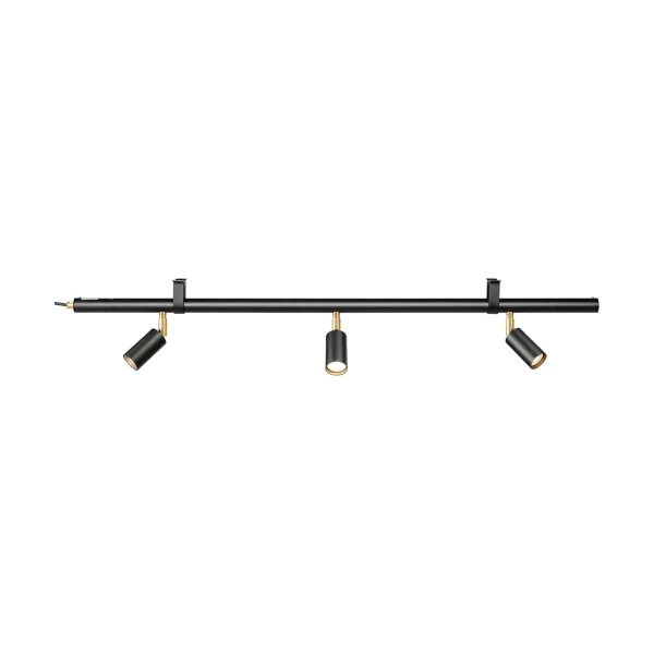Örsjö Belysning Starlight 3 wall and ceiling lamp Black textured lacquer RAL 9005