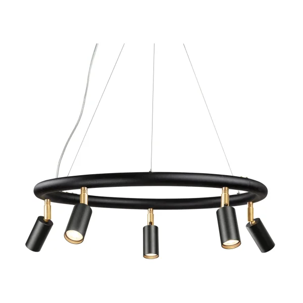 Örsjö Belysning Starlight round wall and ceiling light Ø60 cm Black textured lacquer RAL 9005