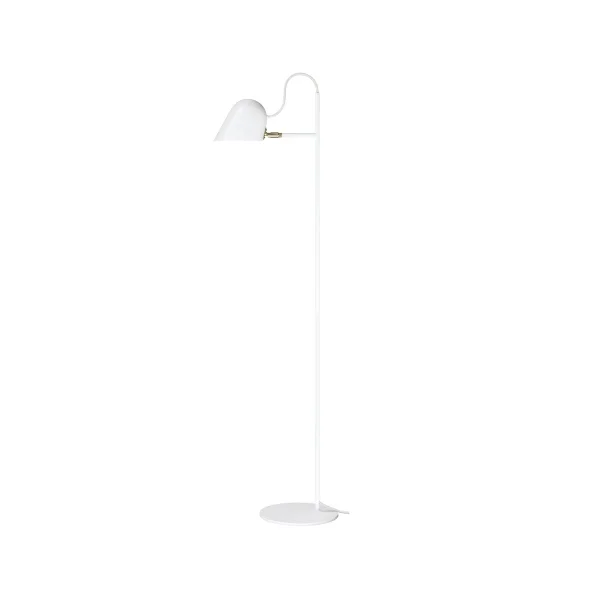 Örsjö Belysning Streck floor lamp White, warm grey textile cord