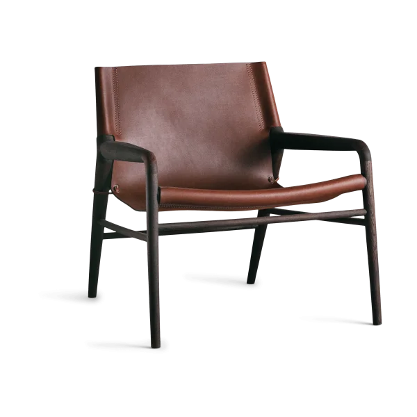 OX Denmarq Rama Chair armchair smoked oak Cognac