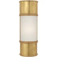 Oxford Wall Light Brass, Light, Small, Antique-Burnished Brass - Andrew Martin