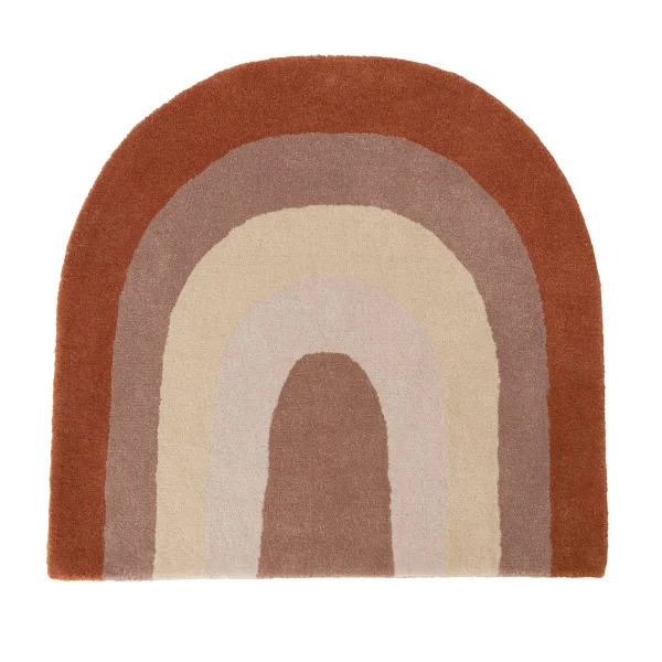 OYOY Rainbow barnrug 88x90 cm Choko