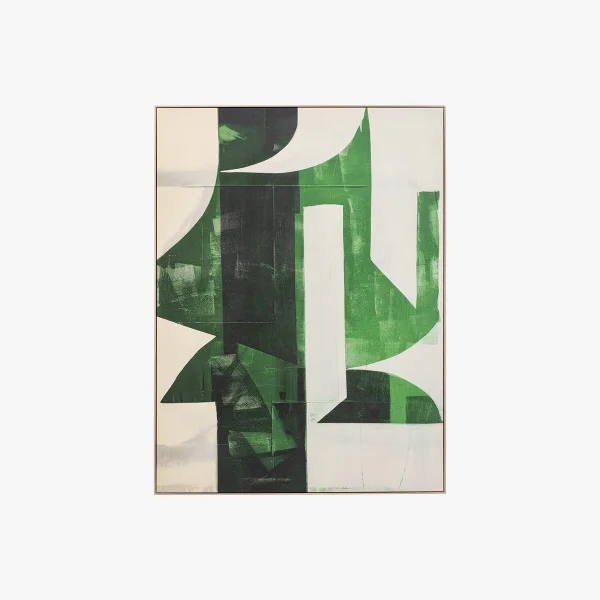 Peridot Abstract Framed Canvas