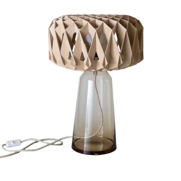 Pilke Signature 35 table lamp Amber-birch, Ø36.5x53 cm