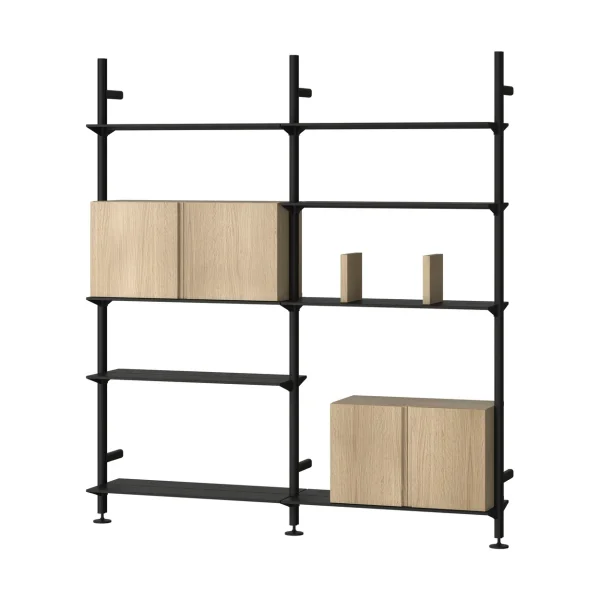 Pira Pira G2 shelving system W A Black/Oak